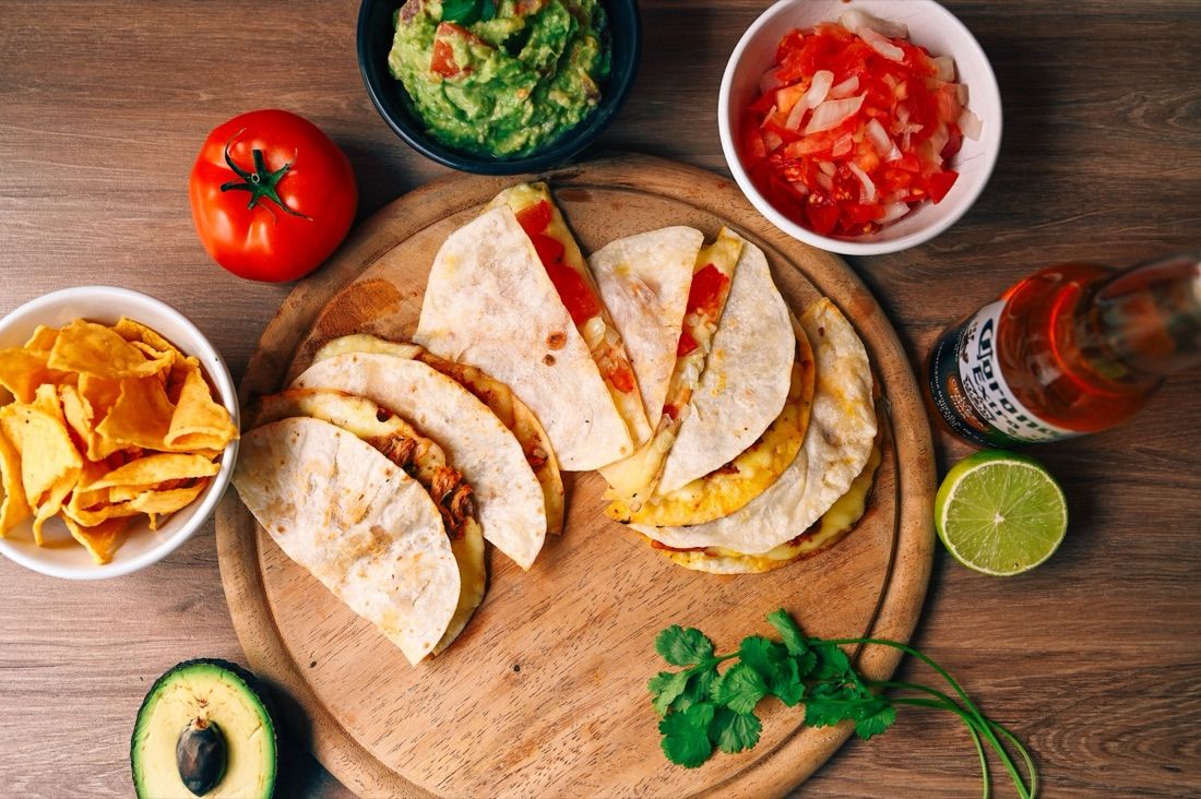 Quesadillas au fromage fondu, Mexicana Lausanne